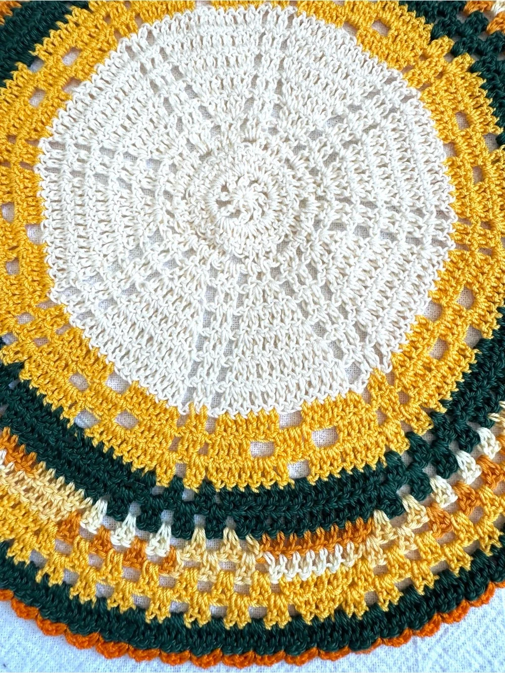 Two Handmade Crocheted Potholders.